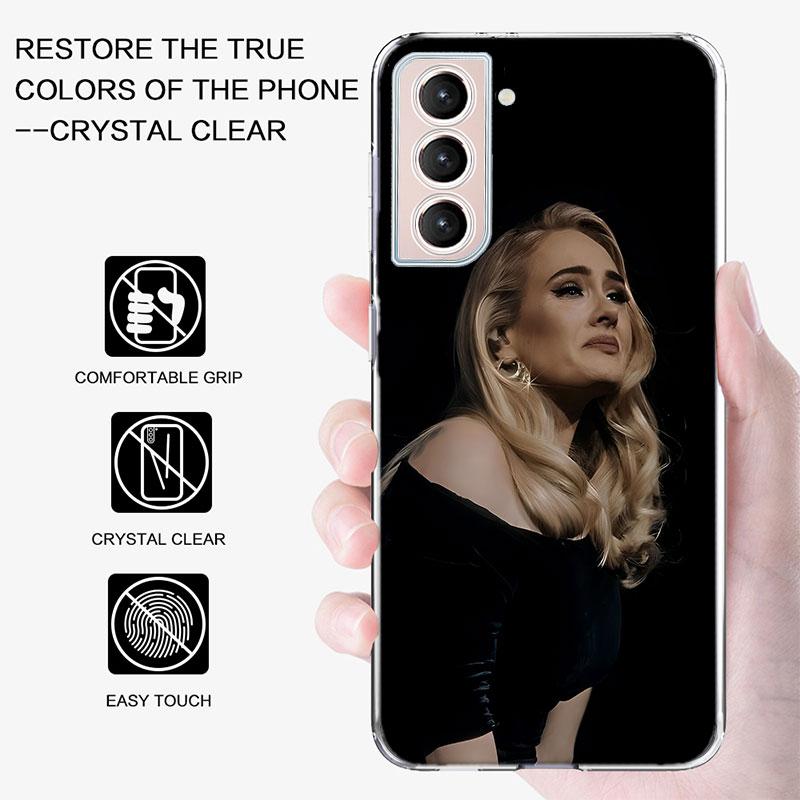 Чехол для телефона Singer A-Adele для Samsung A16 A26 A36 A56 A17 A15 A25 A35 A55 A14 A24 A34 A54 A04S A05S Galaxy Note 20 10 9 8 A9 A8