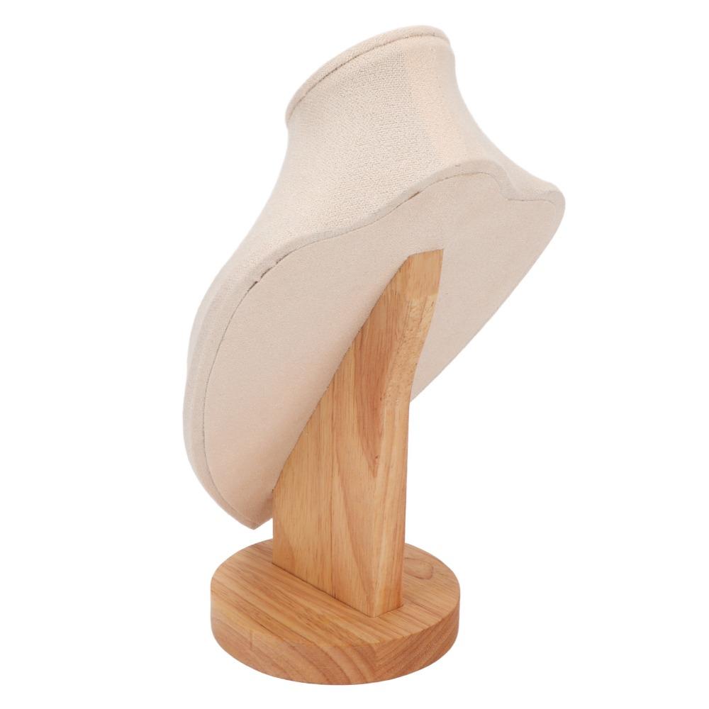 Wood Medium Neck Mannequin Jewelry Holder Handmade jewelry finished product exhibition