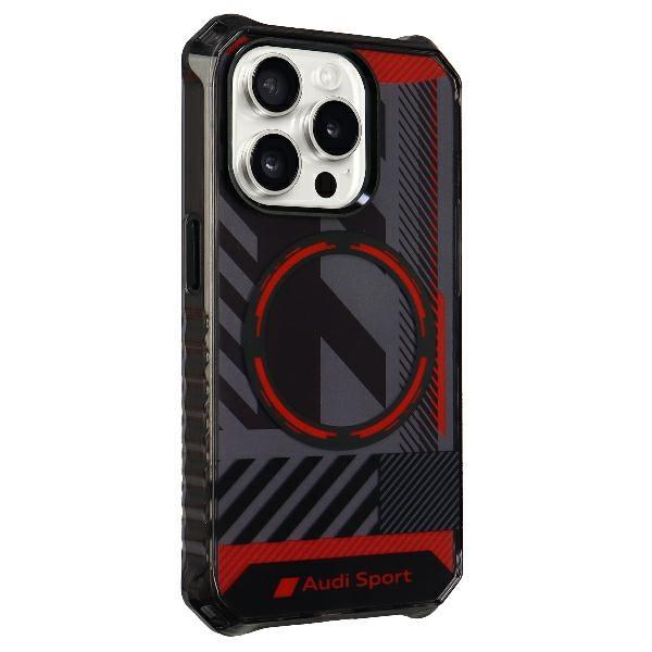 Audi Iml Sport Magsafe Case Iphone 15 Pro 6.1 Czarny/Black Hardcase Au-Imlmip15P-Rsq/D2-Bk