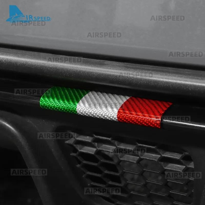 Real Dry Hard Italian Color Carbon Fiber Car Rear Bumper Lip Sticker For Abarth 595 695 595C 695C 2017-2024 Interior Accessories