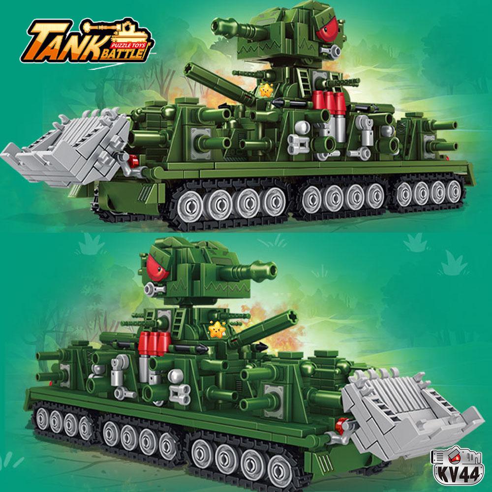 905 деталей MOC Технический Военный Танк Модель Строительные Блоки Набор Игрушек, Креативный KV44/99 Танк Декоративный Транспортный Средство Кирпичики Игрушка, Праздничные Подарки