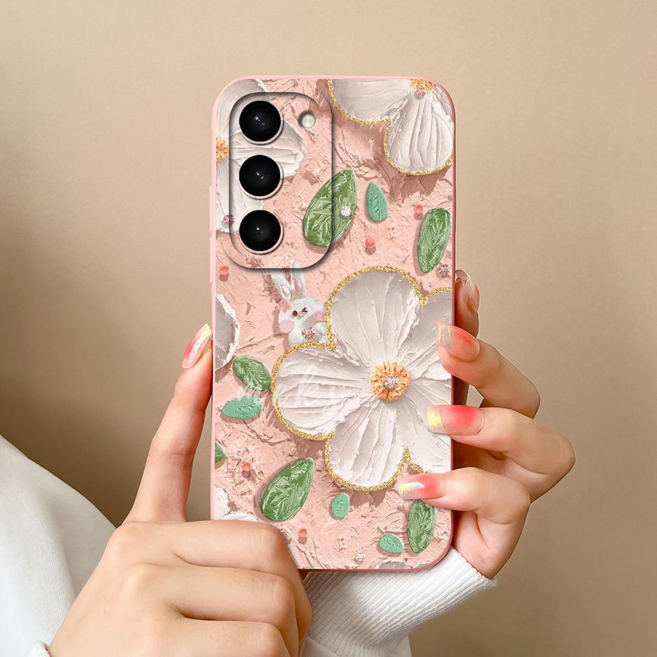 Case For Samsung Galaxy S23 FE Plus Ultra Cute Goose Cat Fall Prevention Portable Bumper For Samsung S23FE S23+ S23Ultra Funda