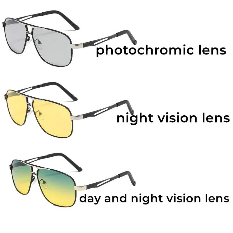 Новые поляризационные солнцезащитные очки UV400 мужские женские для улицы с фотохромными линзами Мужские модные фотохромные очки для дня и ночи Солнцезащитные очки