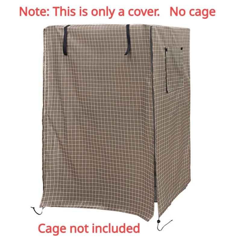 Большая крышка для клетки для птиц, чехол для клетки для попугаев, навес, защита от дождя и солнца, пылезащитный чехол для клетки для птиц, Оксфорд, аксессуары для клетки для птиц