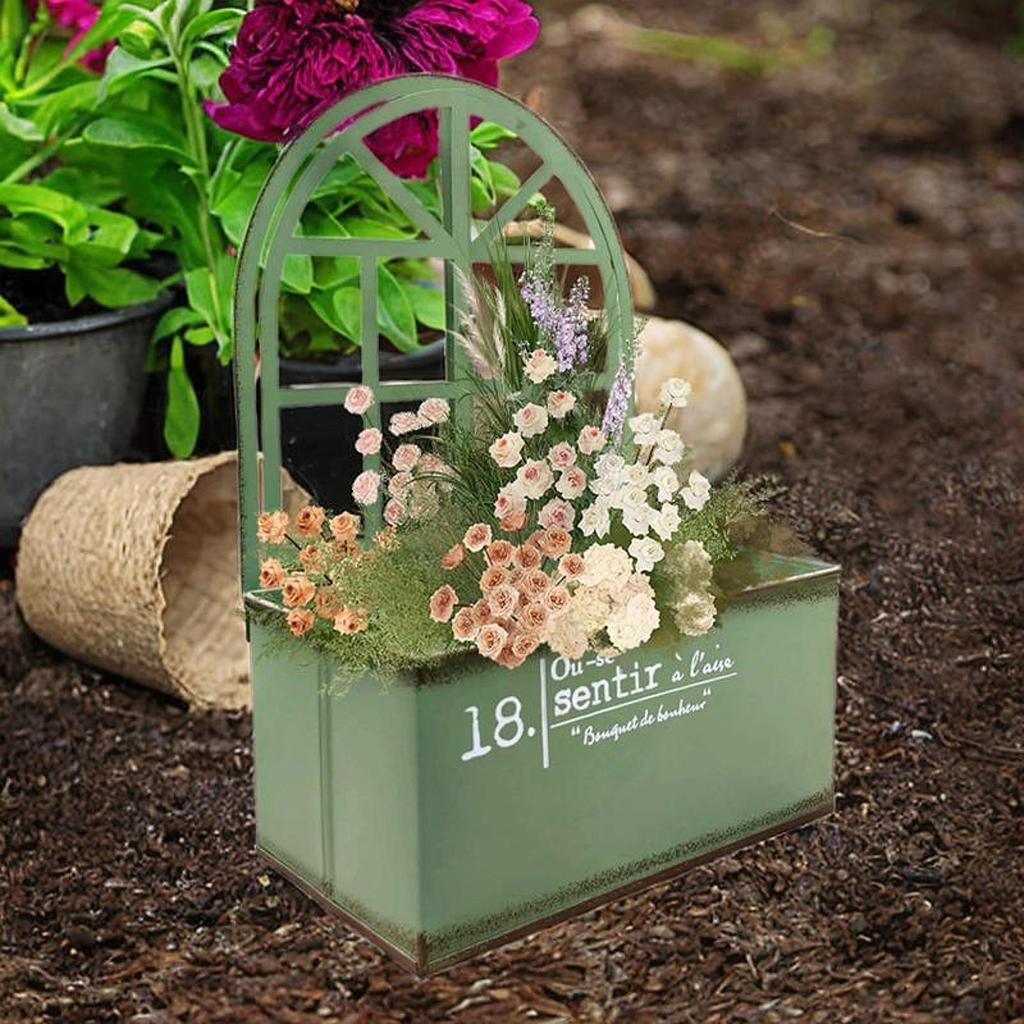 Шикарный металлический настенный декоративный ведро для растений, держатель для растений, держатель для цветов для сада в фермерском доме, столешница