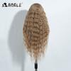 Noble Synthetic Lace Front Wig Cosplay 30" Body Wavy Blond Wig Lace Front Wig For Women High Density Lace Wig Ombre Blonde Wig