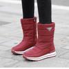 Женские зимние меховые утепленные водонепроницаемые удобные теплые непродуваемые легкие походные водонепроницаемые нескользящие полусапоги до середины икры для снега