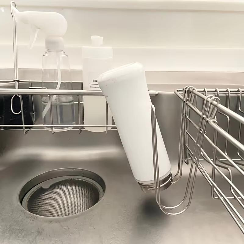 Multifunctional Kitchen Cup Storage Rack Hanging Rustproof Drying Holder for Coffee Mugs Water Bottles Bar Restaurant Use