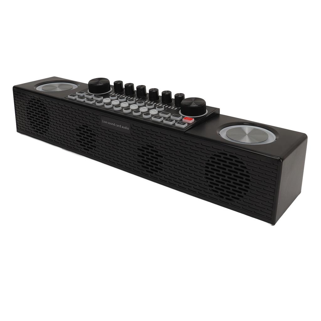 Караоке-машина Беспроводная Звуковая карта для Прямого Эфира Все в Одном Динамик Домашний Уличный Портативный Bluetooth-динамик с Микрофоном