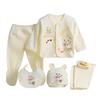 5Pcs Newborn Baby Cotton T-Shirt Pants Boy Girl Suits Infant Clothes Sets Unisex
