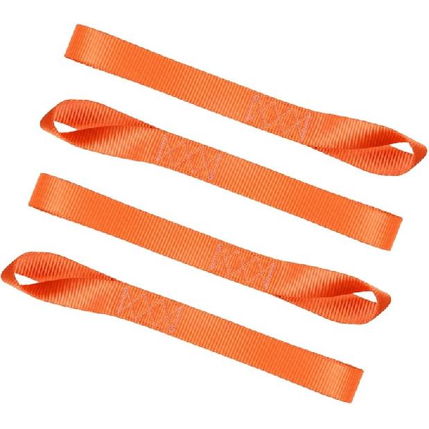 Soft Loop Tie Down Straps (8 Pack) 1800Lbs Load Capacity, 4800Lbs Breaking Strength Heavy Duty Tie Down Loops For Securing ATV UTV Motorcycles