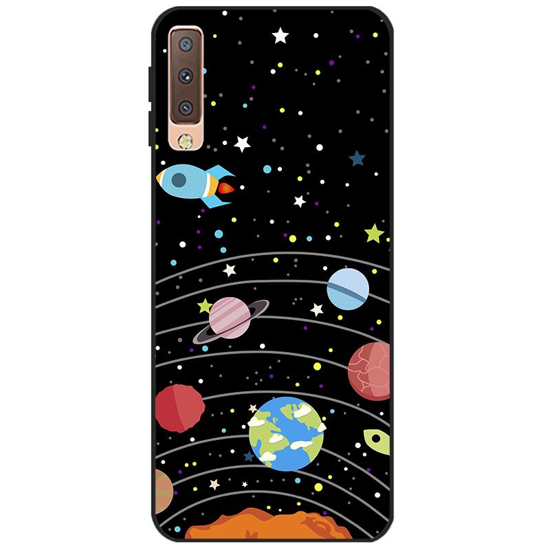 Чехлы для Samsung Galaxy A7 2018, силиконовый цветной чехол для телефона, чехол для Samsung A7 2018 A750 A750F, защитный корпус 6,0 дюймов