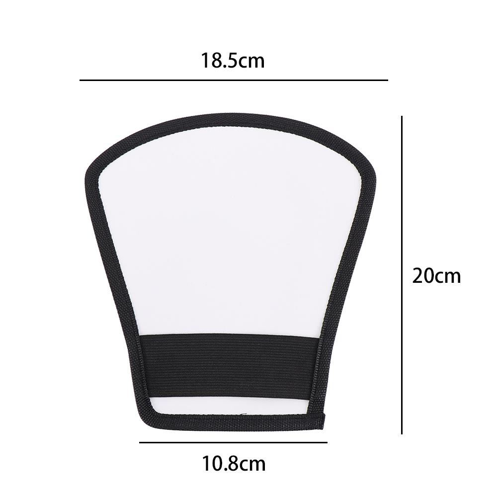2-in-1 Silver/White Camera Flash Diffuser Double-sided Flash Softbox Photo Light Reflector For Cameras difusor flash