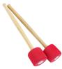Cobalt Planet Bass Drum Mallet Set of 2 Drumstick Drumstick Mallet Brass Band Dora EVA Marching Gong Timpani Large Drum (red)