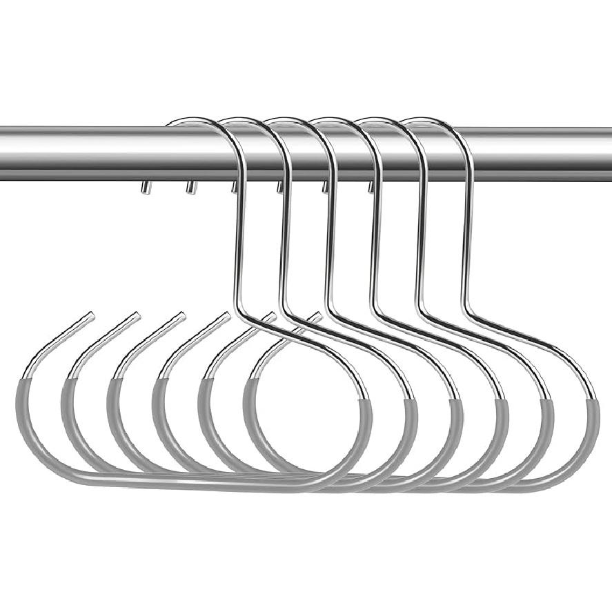 6 Count Hat Organizer Hanger, Baseball Closet Cap Rack Holder for Space-Saving, Scarf Organizer Hanger for Baseball Caps, Beanies, Belts, Scarf