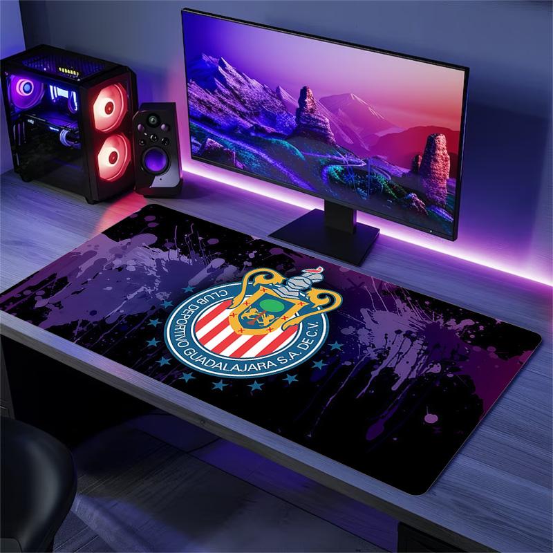 Chivas CD Guadalajara Print Cushion Non-slip Laptop Tablet Big Mousepad XXL Mat Mini PC Playmat With Lock edge