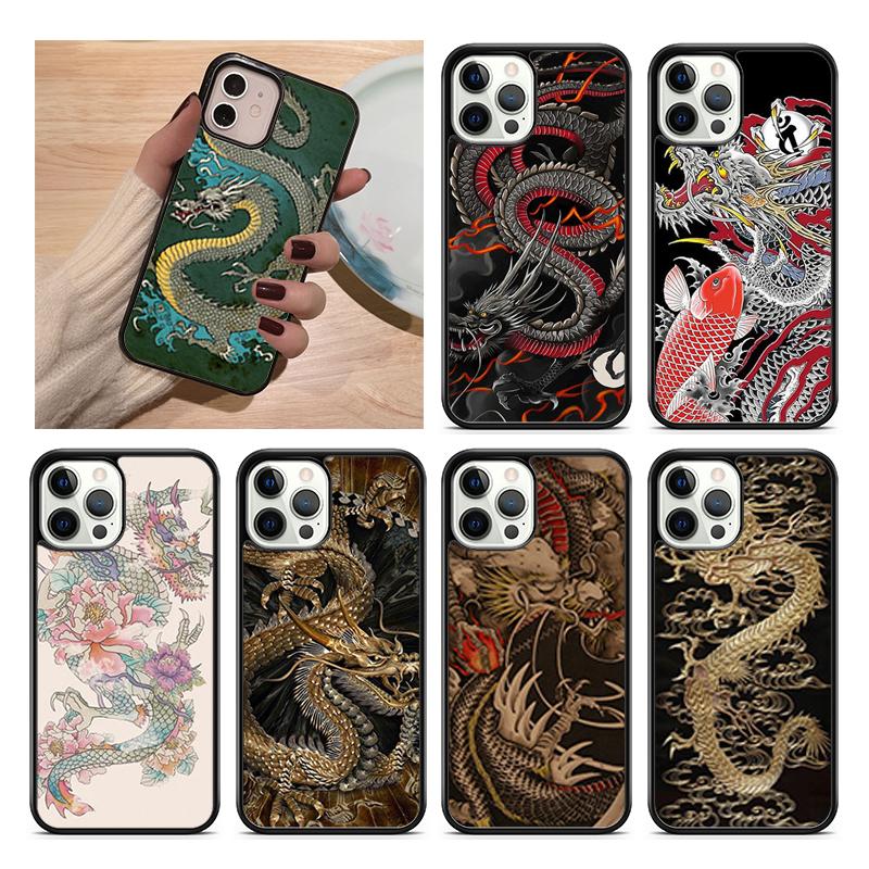 Древний японский дракон Чехол для телефона Cover Для iPhone 17 Air 15 Pro MAX 16 Plus 14 12 11 13 coque