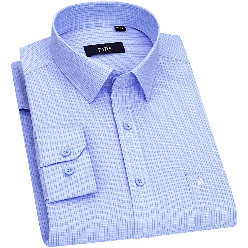 Мужская рубашка FIRS в стиле business casual с длинным рукавом