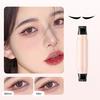 2Pcs Double Head Precision Eyeliner Stamp Long-Lasting Waterproof Smudge-proof Liquid Eyeliner Pen Easy Cats Eye Stencil Makeup Tool