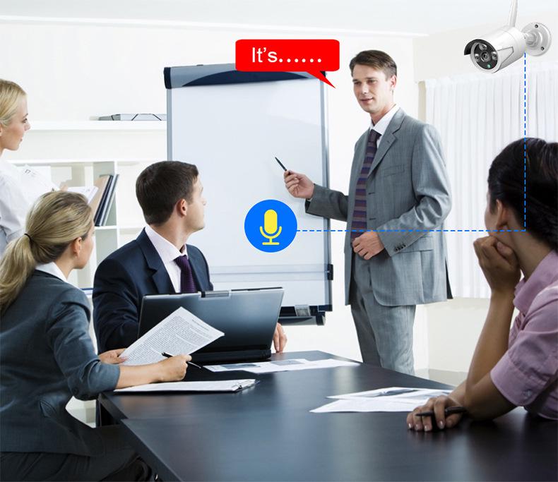 Комплект наружной водонепроницаемой беспроводной камеры видеонаблюдения для домашнего наблюдения