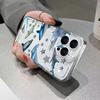 Прозрачный чехол для телефона с этикеткой Морской Акулы для iPhone 17 16 Чехлы iPhone 15 Pro Max 14 Plus 13 12 11 XS X 7 8 16E Ударопрочный Мягкий Чехол