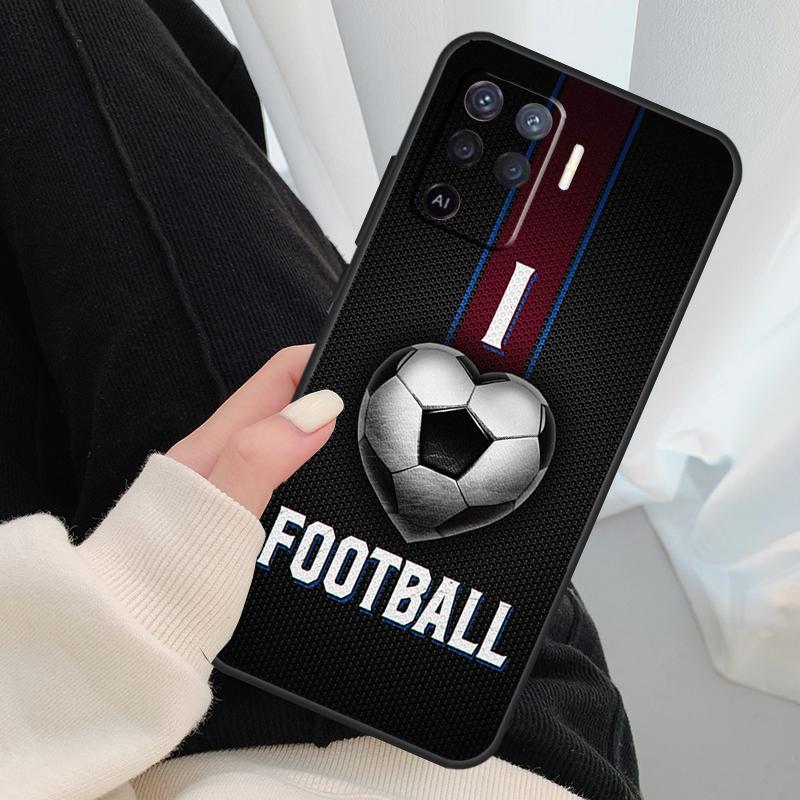 Чехол для футбольного мяча для Oppo A17 A57 A77 A40 A78 A54 A74 A94 A76 A16 A96 A18 A60 A80 A38 A58 A98 A15 A5 Pro