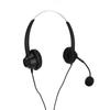 Customer Service Headset Noise Cancelling RJ9 Plug Binaural Wired Telephone Headphone with Mic for VOIP Phones