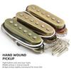 Звукосниматели Ogdni Alnico 5 для Strat, Одиночные звукосниматели для грифа/среднего/бриджа гитары, Кремовые, для электрогитар Strat и Squier (белый)