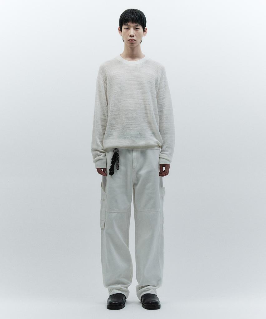 INSILENCE Light Sheared Knit Off White