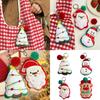 Lovely Santa Schoolbag Pendant Keychain Christmas Tree Sweet Santa Cartoon Charm for Boys Girls Vending Machine