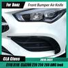 Для Mercedes Benz CLA Class C118 X118 CLA180 200 250 220 220d-2022 передний бампер воздушный нож из углеродного волокна автомобильный вид