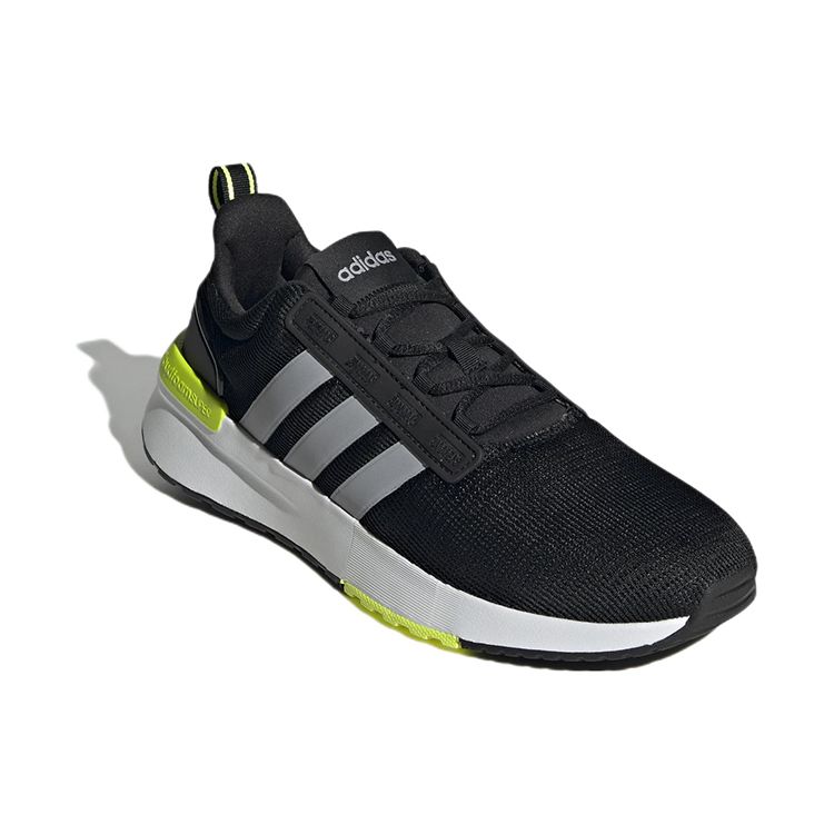 Adidas Neo Racer TR21 Lace-Up Flat Fabric Low-Top Casual Running Shoes Men Sneakers Black White GX0651