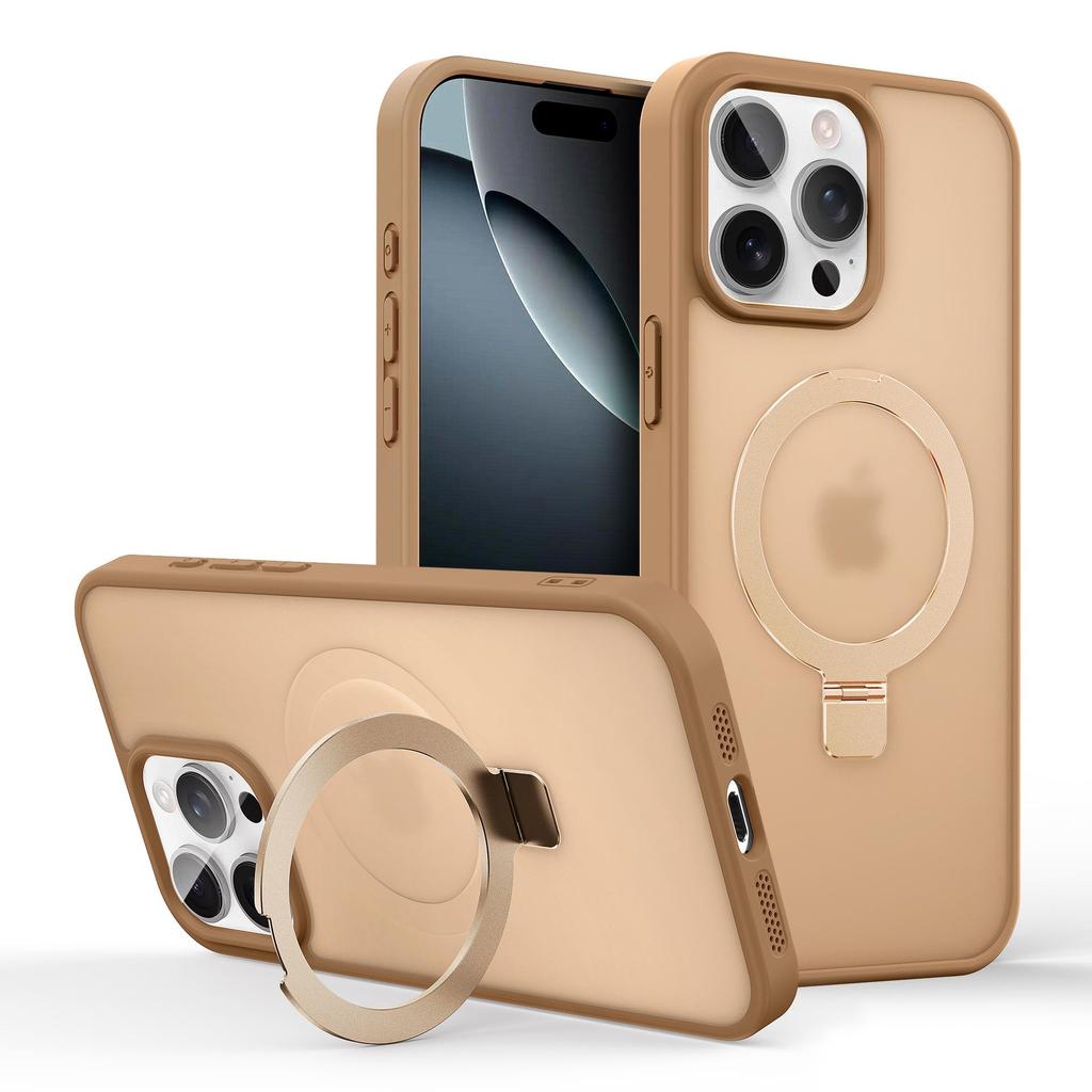 Силиконовый чехол-подставка с магнитом для Apple iPhone 17 Pro Max, 16 Pro, 15 Plus, 14 - Защита с ощущением кожи