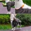 Dog Raincoat Medium Large Dogs Full Package Waterproof Pet Poncho Cool Four-legged Pet Raincoats Split Type Reflective Sticker Pet Products Supplies