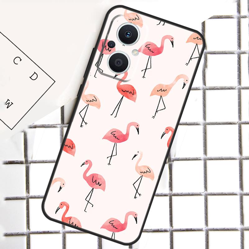 Фламинго Для OPPO Reno 14F 13F 12F 11F 10 11 12 13 14 Pro 7 8 Lite 8T OPPO Find X6 X5 X8 X9 Pro Чехол