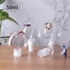 50ml Refillable Travel Alcohol Empty Container Bottle Lotion Jar With Metal Hook Heart Spray Bottle
