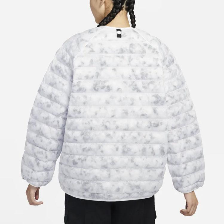 Nike Спортивная ветровка 2-в-1 с простым капюшоном и хлопковой курткой Женская верхняя одежда черного цвета DD4661-010