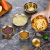 1Pcs Mini Sushi Dipping Sauce Dishes 304 Stainless Steel Bowl Sauce Plate Individual 7/8/10/11cm Seasoning Tray