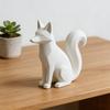 Милая 3D статуэтка лисы для рабочего стола - Креативный декор для дома и офиса, идеальный подарок для кабинета/рабочего стола