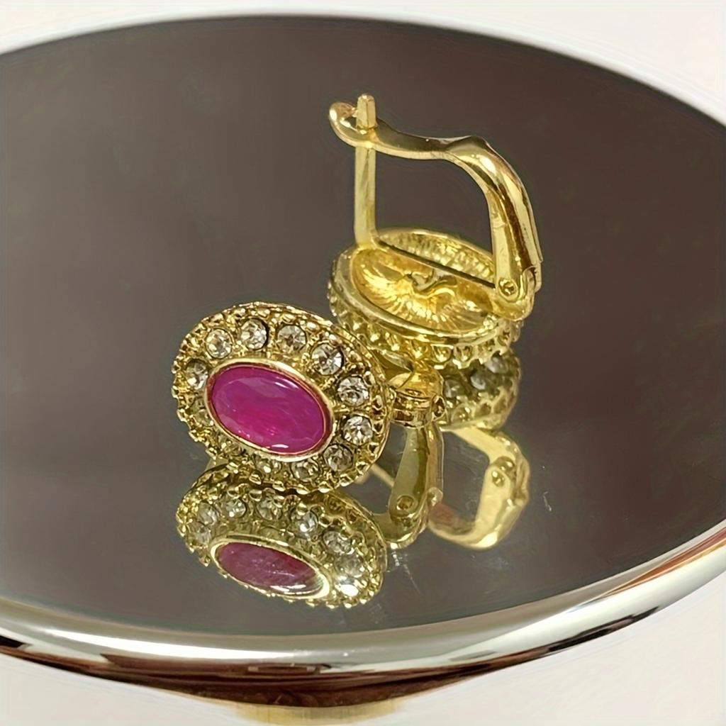 Винтажные зажимы для ушей, инкрустированные стразами и искусственными кристаллами, серьги из сплава, аксессуары для женщин, подходят для подарков