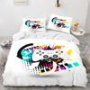Game Handle King Queen Duvet Cover Kids Teens Boys Gamer Bedding Set Pillowcase Cartoon Psychedelic 2/3pcs Polyester Quilt Cover