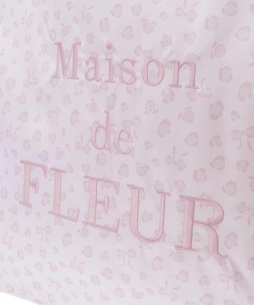 Сумка-тоут Maison de Fleur с леопардовым принтом и лентой, светло-бежевая, размер F, 08000554300
