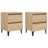 Nightstands 2 pcs Sonoma Oak 40 x 35 x 50 cm Particleboard