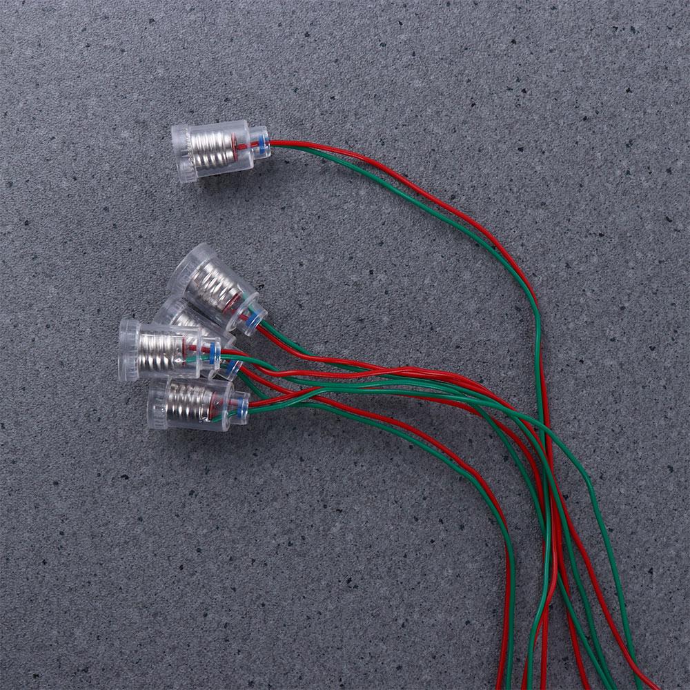 Шт для маленькой лампочки с проводом 20 см Адаптер для лампы E10 Основание лампы E10 Осветительные аксессуары Патрон для лампы E10