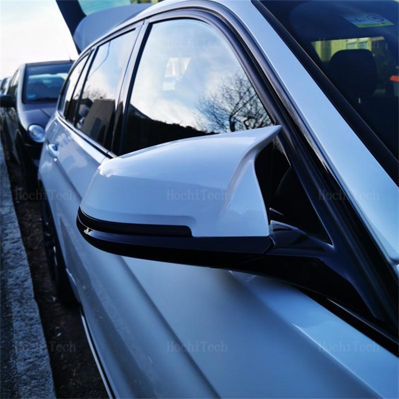 Белый чехол для зеркала заднего вида, крышка бокового зеркала для BMW 1 2 3 3GT 4 X1 E84 M2 i3 Series F20 F21 F22 F23 F30 F31 F32 F33 F34