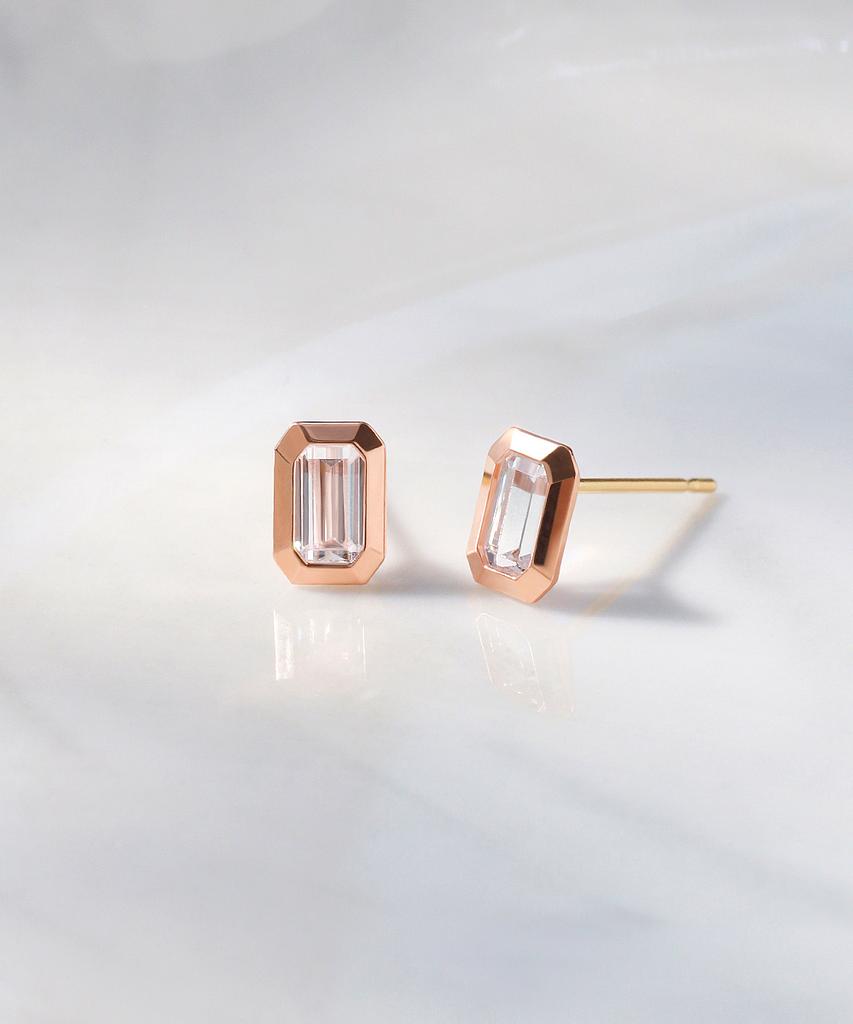 Серьги Mcel 14K с камнями Багет Bonita