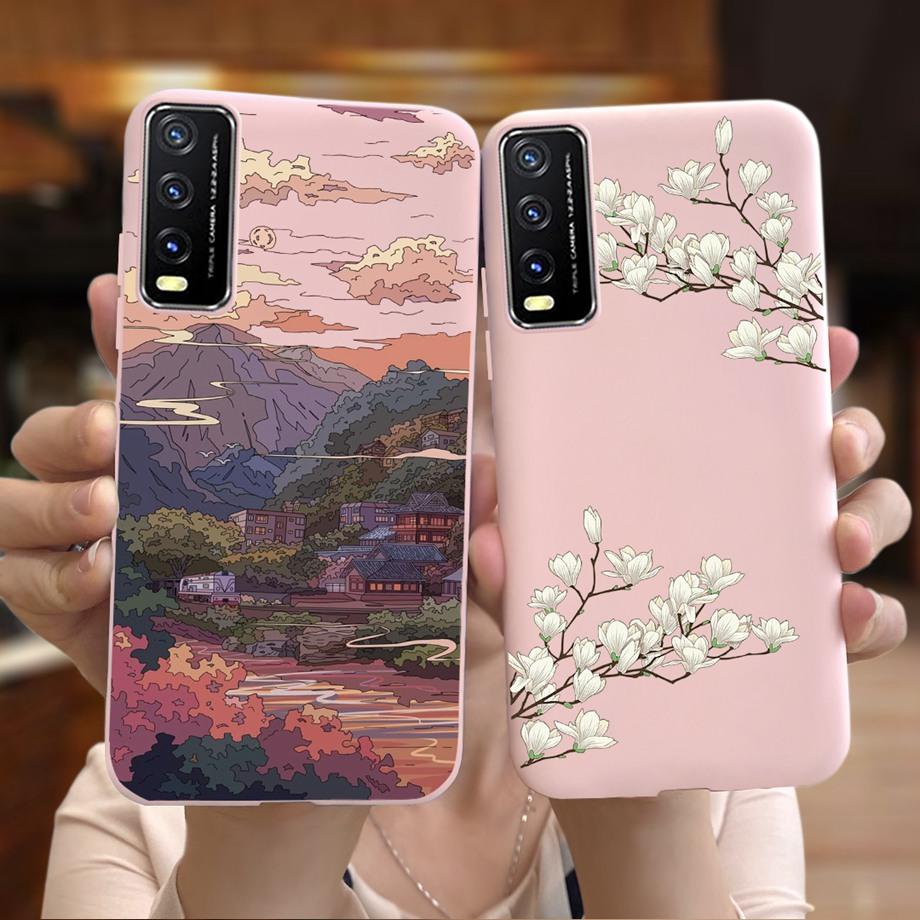 Чехол для Vivo V2027 V2027 Vivo Y11s Y12s Y20i Y20 Чехол для телефона Мягкий Матовый Жидкий Силикон Ударопрочный Бампер Стильный Модный