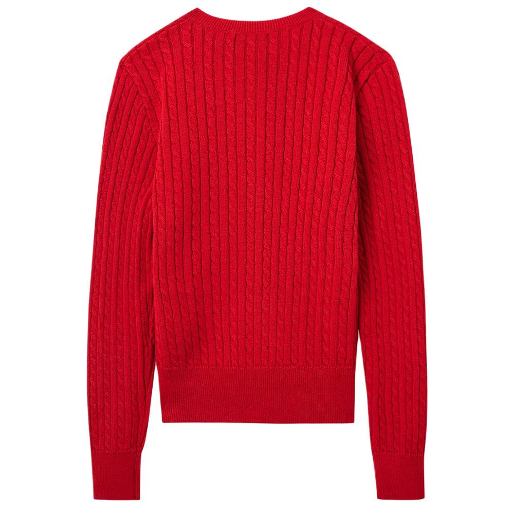 Polo Ralph Lauren свитер Ss23 однотонный с вышитым логотипом однобортный с длинным рукавом вязаный детский свитер красный 312543047-039
