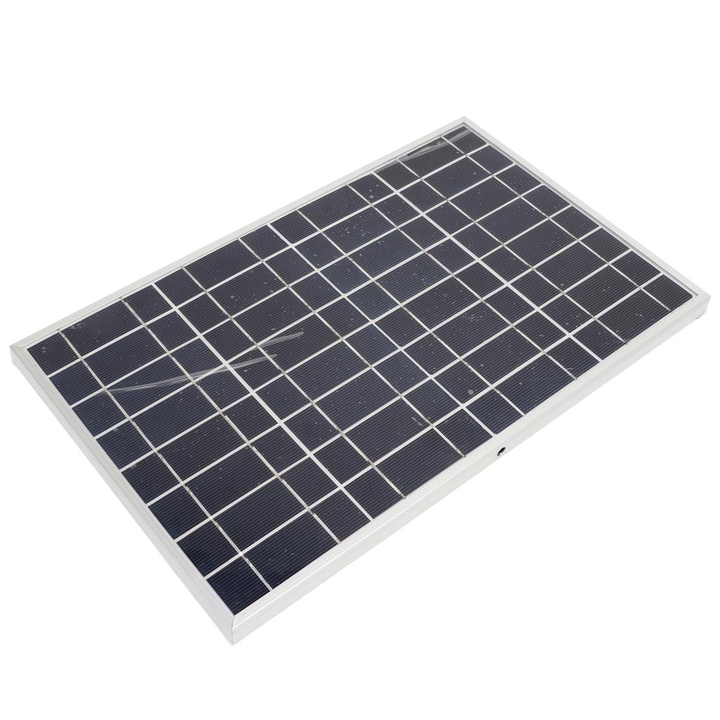 Solar Panel with 40A Controller Polysilicon 30W Dual USB Charging High Conversion Efficiency for RV Car Ships Airplanes
