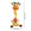 Dancing Giraffe Toy Electric Interactive Animated Toy Light Up Singing Interactive Toy Cozy Funny Dancing Talking Giraffe Toy